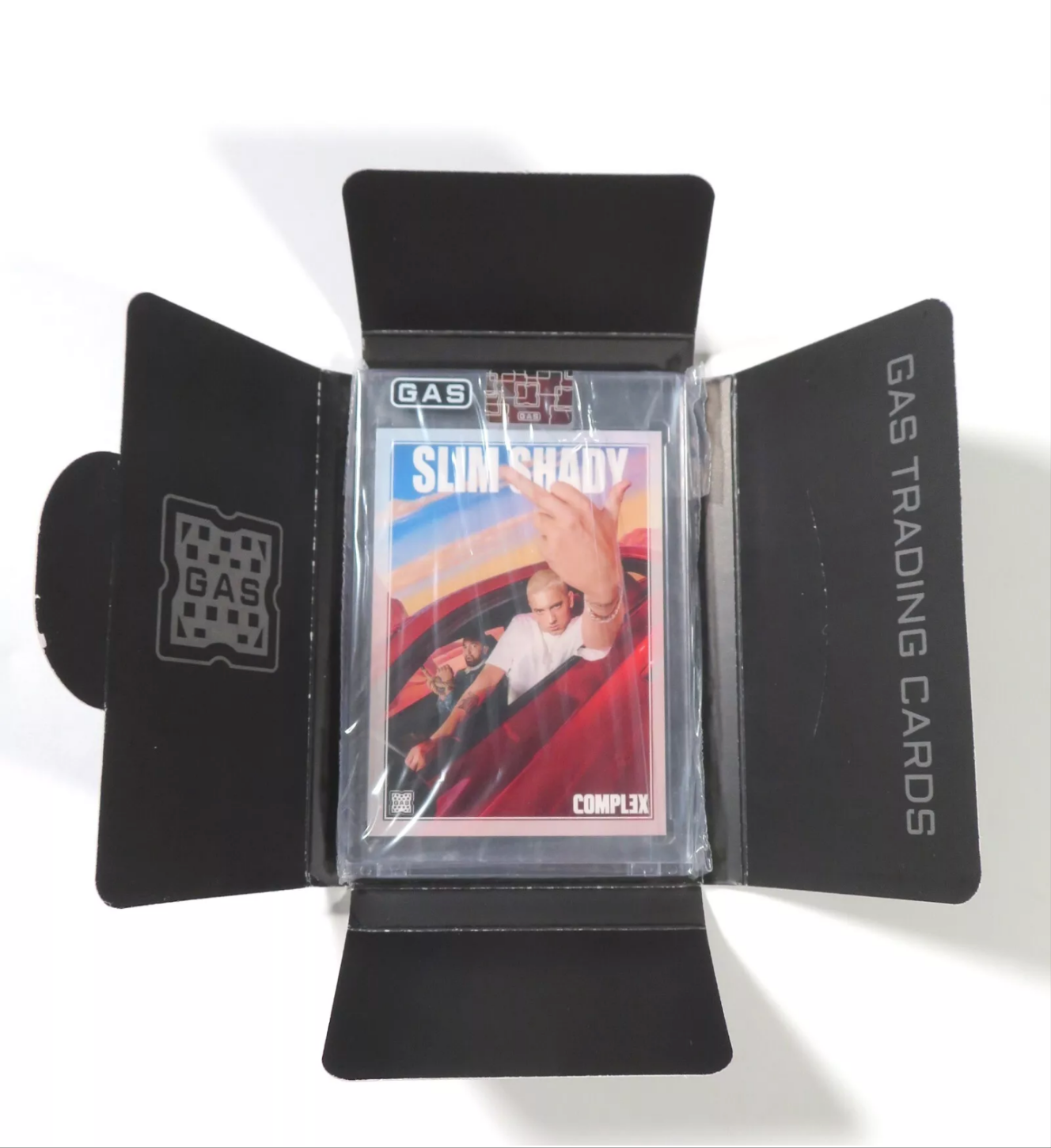 EMINEM SLIM SHADY サイン入りカード 19/40 COMPLEX Gas Trading Cards X Complex Slim Shady Eminem Card BLUE Foil